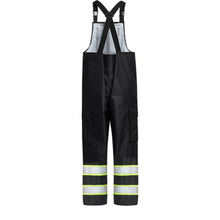 Load image into Gallery viewer, GSS 6809 – Black High Visibility Bib Overalls | Back View 
