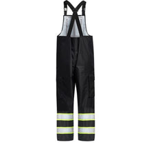 Load image into Gallery viewer, GSS 6809 – Black High Visibility Bib Overalls | Back View 
