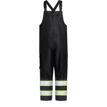Load image into Gallery viewer, GSS 6809 – Black High Visibility Bib Overalls | Front View 
