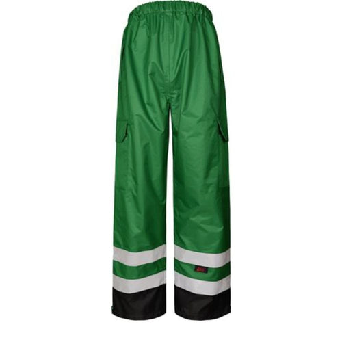 GSS 6816- Forest Green High Visibility Rain Pants | Front View 