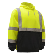 Load image into Gallery viewer, GSS 7001 - Safety Green ANSI Class 3 Sweatshirt | Front Right View
