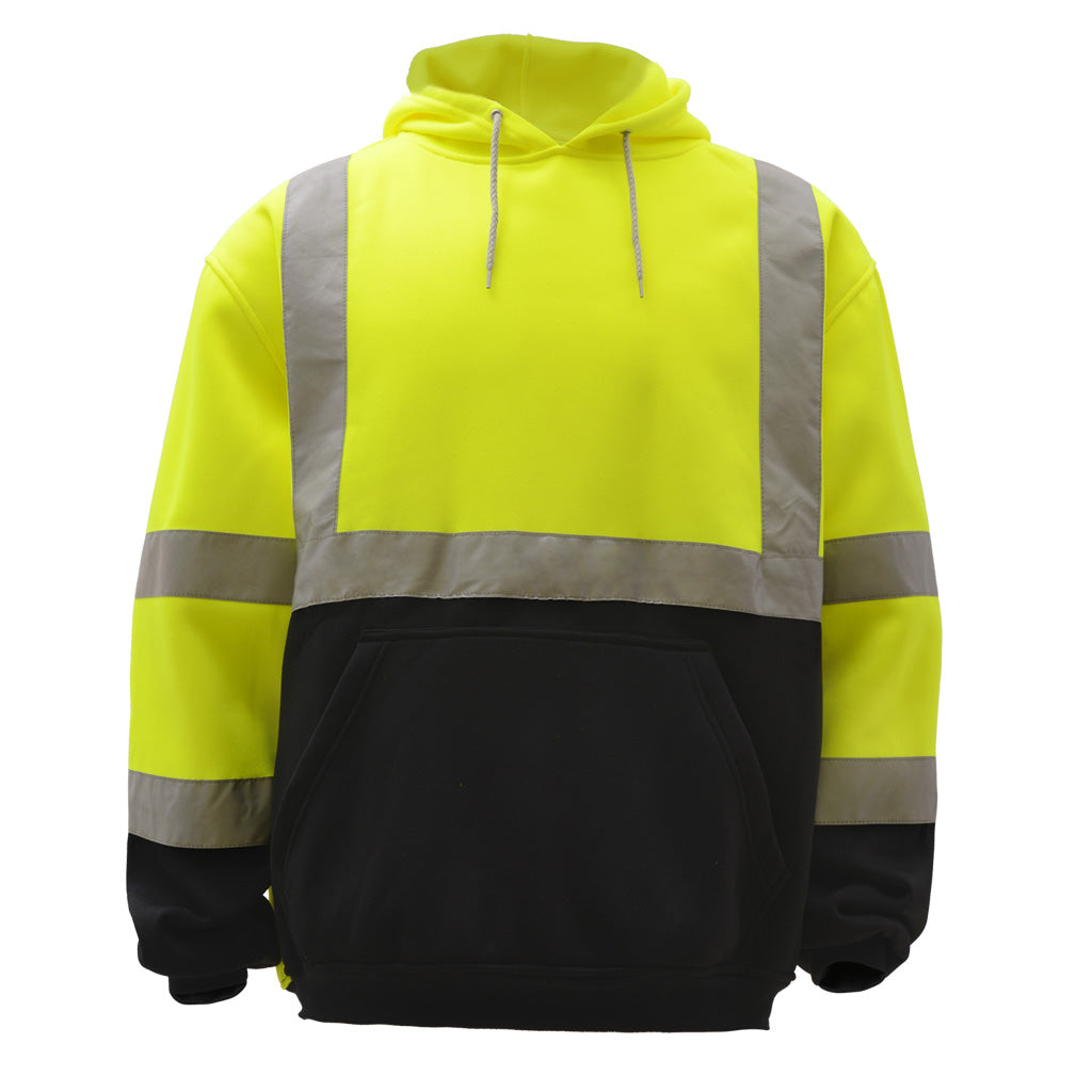 GSS 7001 - Safety Green ANSI Class 3 Sweatshirt | Front View