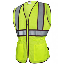 Load image into Gallery viewer, GSS 7807 - Plum Trim Women&#39;s Safety Vest | Left Front View
