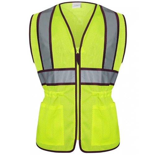 GSS 7807 - Plum Trim Women's Safety Vest | Front View