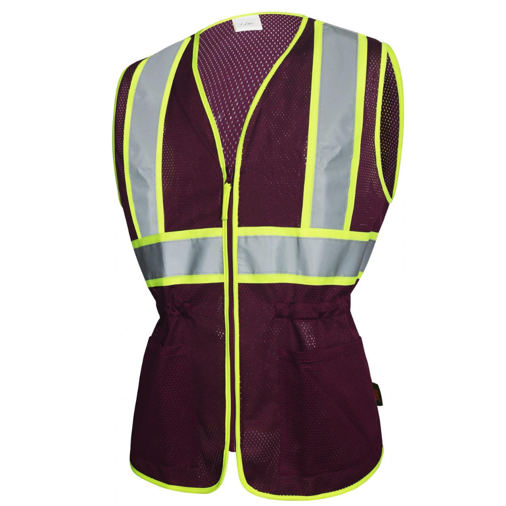 GSS 7808 Plum Two Tone Women s Vest Hi Viz