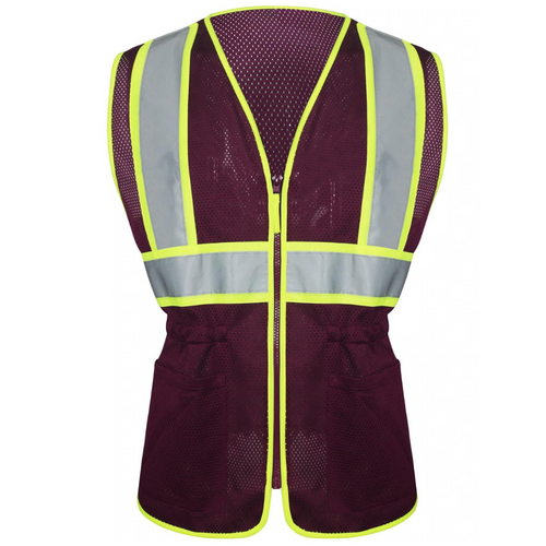 GSS 7808 - Plum Women's Safety Vest | Front View