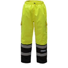 Load image into Gallery viewer, GSS 8711 – Safety Green High Visibility Rain Pants  | Front View    
