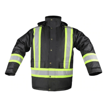 Load image into Gallery viewer, Tingley FR6011 - Black Hi-Viz Bomber Jacket | Front View 2
