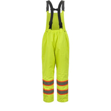 Load image into Gallery viewer, GSS FR6109 – Safety Green High Visibility Rain Pants | Back View    
