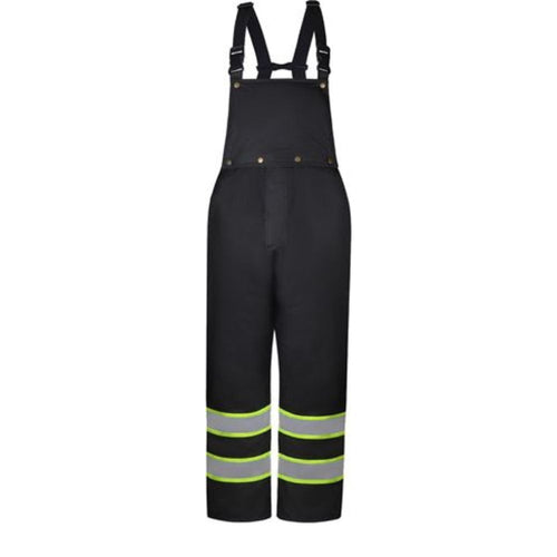 GSS FR6111 – Black High Visibility Rain Pants | Front View    