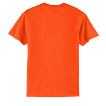 Load image into Gallery viewer, Port &amp; Company PC55 – Safety Orange Hi-Viz Short Sleeve Shirt | Back View 
