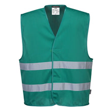 Load image into Gallery viewer, PTW F374 - Green Safety Vest | Front View    

