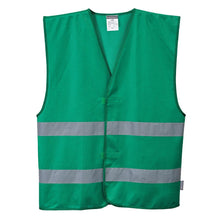 Load image into Gallery viewer, PTW F474 - Green Safety Vest | Front View    
