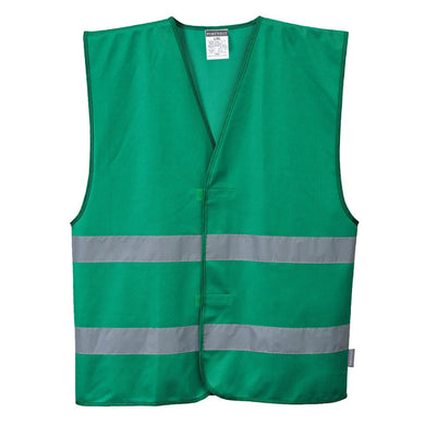 PTW F474 - Green Safety Vest | Front View    