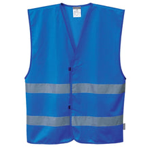 Load image into Gallery viewer, PTW F474 – Royal Blue Safety Vest | Front View    
