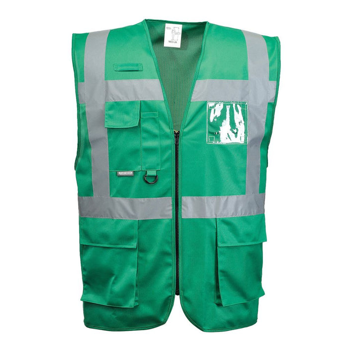 PTW F476 - Green Safety Vest | Front View    