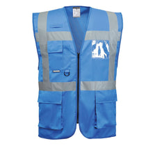Load image into Gallery viewer, PTW UF476 - Royal Blue Safety Vest | Front View    
