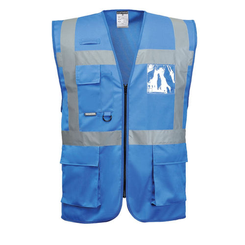 PTW UF476 - Royal Blue Safety Vest | Front View    