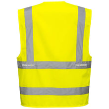 Load image into Gallery viewer, Portwest L470 - Safety Green ANSI Class 2 Safety Vests  Back View
