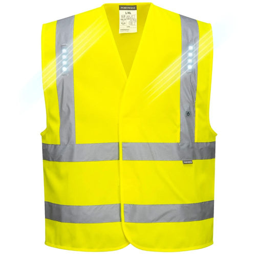 Portwest L470 - Safety Green ANSI Class 2 Safety Vests  Front View