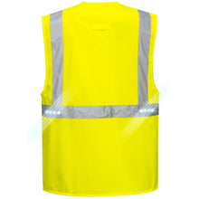 Load image into Gallery viewer, Portwest L476 - Safety Green ANSI Class 2 Safety Vests  Back View
