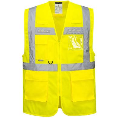 Portwest L476 - Safety Green ANSI Class 2 Safety Vests  Front View