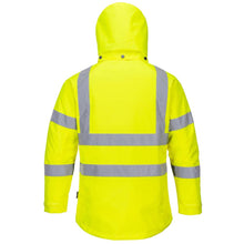 Load image into Gallery viewer, Portwest LW74 - Safety Green Hi-Viz Parkas  Back View
