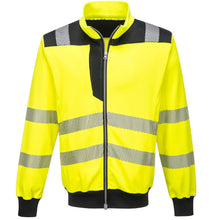Load image into Gallery viewer, Portwest PW370 - Safety Green ANSI Class 3 Sweatshirt  Front View

