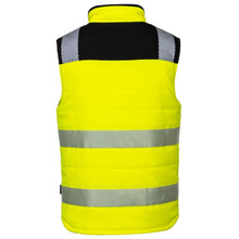 Load image into Gallery viewer, Portwest PW374YBR - Safety Green Hi-Viz Bomber Jacket | Back View
