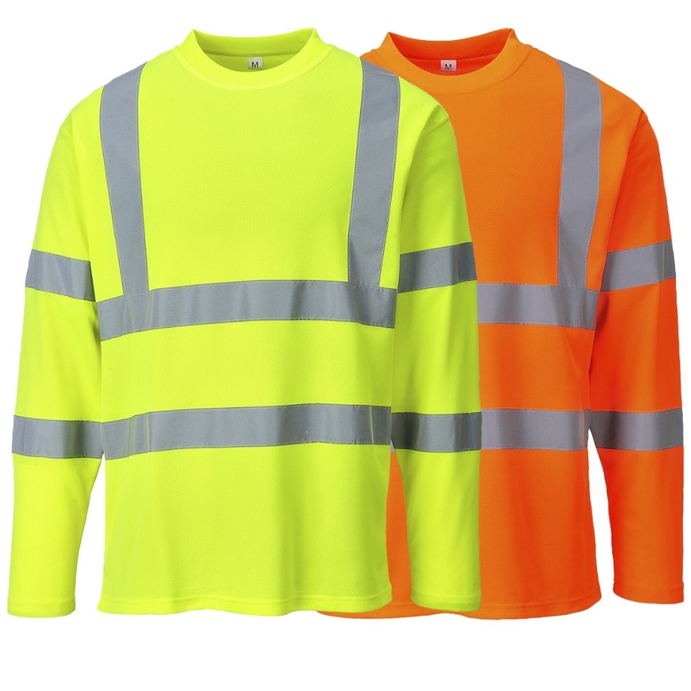 Portwest FR Class 3 Hi Vis Long Sleeve T-Shirt FR96