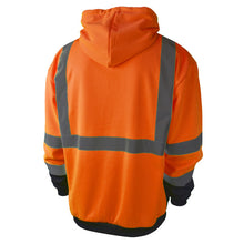 Load image into Gallery viewer, Radians SJ01B-3ZOS - Safety Orange ANSI Class 3 Sweatshirts | Back View
