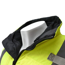 Load image into Gallery viewer, Radians SJ210B-3ZGS - Safety Green Hi-Viz Bomber Jacket | Collar
