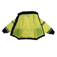 Load image into Gallery viewer, Radians SJ210B-3ZGS - Safety Green Hi-Viz Bomber Jacket | Inside View Shell
