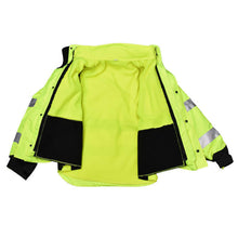Load image into Gallery viewer, Radians SJ32-3ZGS - Safety Green ANSI Class 3 Sweatshirt | Inside View
