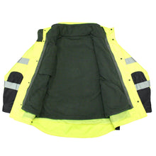 Load image into Gallery viewer, Radians SJ410B-3ZGS - Safety Green Hi-Viz Parka | Front View Open Fleece
