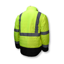 Load image into Gallery viewer, Radians SJ510 - Safety Green Hi-Viz Bomber Jackets | Back Right View
