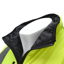 Load image into Gallery viewer, Radians SJ510 - Safety Green Hi-Viz Bomber Jackets | Collar View
