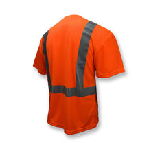 Load image into Gallery viewer, Radians ST11-2POS - Safety Orange Hi-Viz Short Sleeve Shirts | Back Right View
