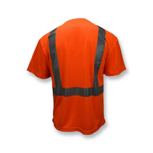 Load image into Gallery viewer, Radians ST11-2POS - Safety Orange Hi-Viz Short Sleeve Shirts | Back View
