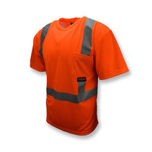 Load image into Gallery viewer, Radians ST11-2POS - Safety Orange Hi-Viz Short Sleeve Shirts | Front Left View
