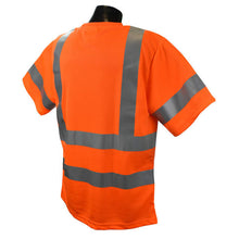 Load image into Gallery viewer, Radians ST11-3POS - Safety Orange Hi-Viz Short Sleeve Shirt | Back Right View
