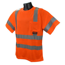 Load image into Gallery viewer, Radians ST11-3POS - Safety Orange Hi-Viz Short Sleeve Shirt | Front Left View
