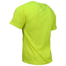 Load image into Gallery viewer, Radians ST11-NPGS - Safety Green Hi-Viz Short Sleeve Shirts | Back Left View
