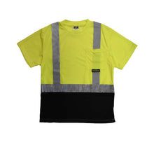 Load image into Gallery viewer, XL, Radians, High Visibility Black Bottom T-Shirt, Class 2 [ST11B]
