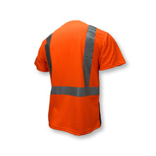 Load image into Gallery viewer, Radians ST11B-2POS - Safety Orange Hi-Viz Short Sleeve Shirt | Back Right View

