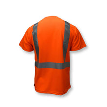 Load image into Gallery viewer, Radians ST11B-2POS - Safety Orange Hi-Viz Short Sleeve Shirt | Back View
