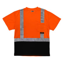 Load image into Gallery viewer, Radians ST11B-2POS - Safety Orange Hi-Viz Short Sleeve Shirt | Front Flat View
