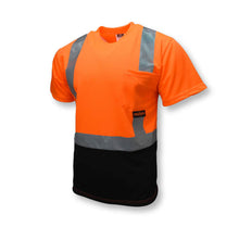 Load image into Gallery viewer, Radians ST11B-2POS - Safety Orange Hi-Viz Short Sleeve Shirt | Front Left View
