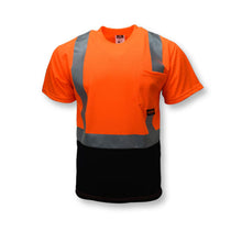 Load image into Gallery viewer, Radians ST11B-2POS - Safety Orange Hi-Viz Short Sleeve Shirt | Front View
