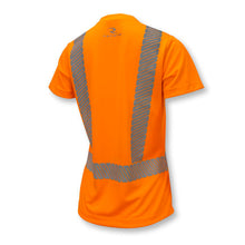 Load image into Gallery viewer, Radians ST11W-2POS - Safety Orange Hi-Viz Women&#39;s Shirt | Back Right View
